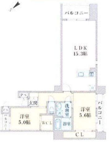 田園調布レジデンス 303 間取り図