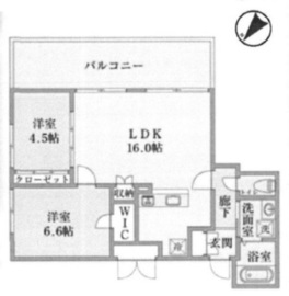 田園調布レジデンス 409 間取り図