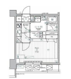 プレミアムキューブ文京江戸川橋#mo 1階 間取り図