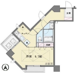 パークテラス恵比寿 701 間取り図