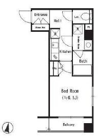 アンソレイユ代々木上原 302 間取り図