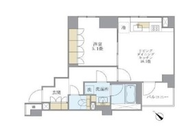 アパートメンツ不動前 303 間取り図