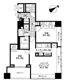 グランスイート麻布台ヒルトップタワー 14階 間取り図