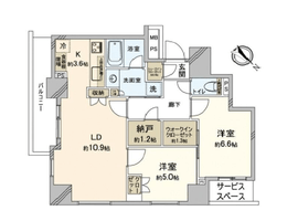 パークタワー池袋イーストプレイス 14階 間取り図