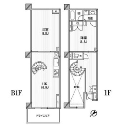 フロンティアテラス目黒 110 間取り図