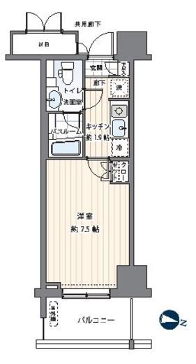 MFPRコート木場公園 318 間取り図