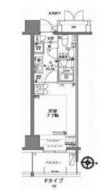 MFPRコート木場公園 1413 間取り図