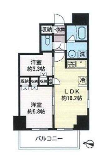 MFPRコート木場公園 1001 間取り図