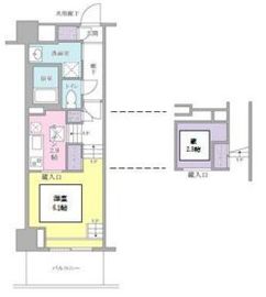 キーヌ・ブラン 414 間取り図