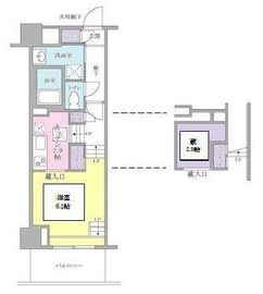 キーヌ・ブラン 416 間取り図