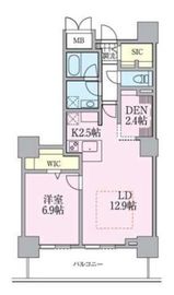 ロイヤルパークスタワー南千住 2312 間取り図