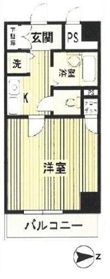 ラグーンシティ芝公園 3階 間取り図