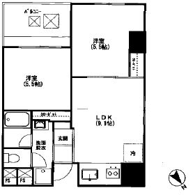 美竹コート 3階 間取り図