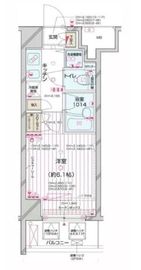 パレステュディオ南青山 8階 間取り図