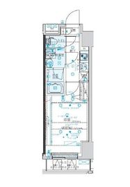 クレイシア新宿 6階 間取り図