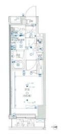 クレイシア新宿 11階 間取り図