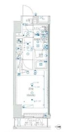 クレイシア新宿 10階 間取り図