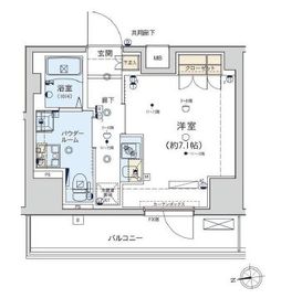 ジェノヴィア東日本橋駅前グリーンヴェール 12階 間取り図