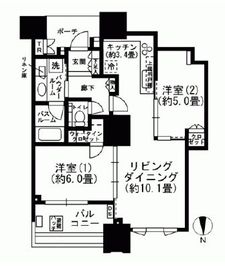 ドゥ・トゥール 31階 間取り図