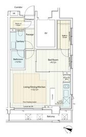 カスタリア新宿夏目坂 501 間取り図