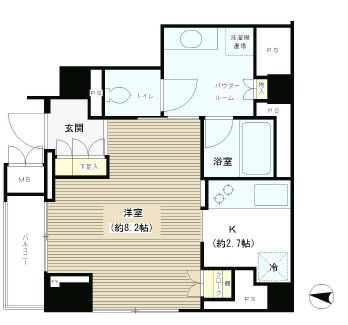 パークアクシス白金台南 3階 間取り図