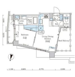 パークアクシス自由が丘テラス 408 間取り図