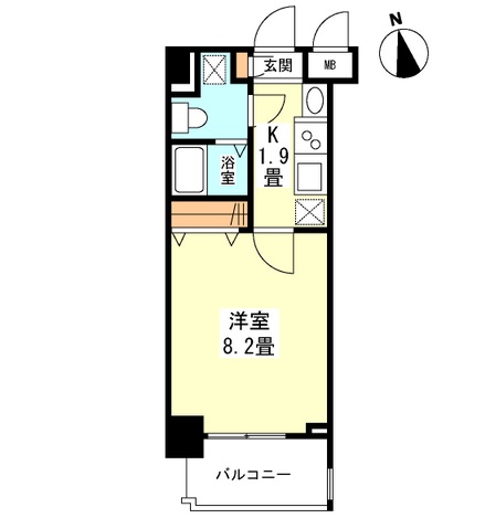 ガーラプレイス新宿御苑 806 間取り図