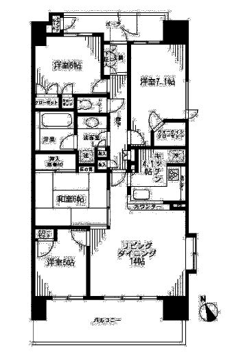 ニュートンプレイス 3階 間取り図