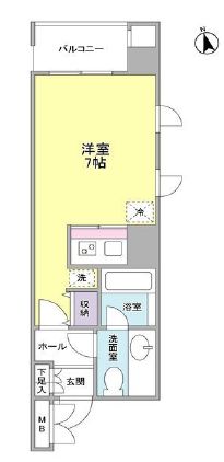 アサンブレ恵比寿 803 間取り図