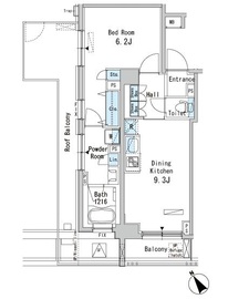 メルヴェーユ馬込 504 間取り図