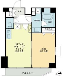 ミリオンタワー虎ノ門 13階 間取り図