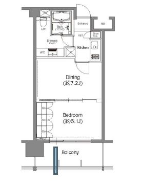 BPRレジデンス三田伊皿子坂 303 間取り図
