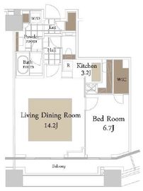 コンシェリア西新宿タワーズウエスト 16階 間取り図