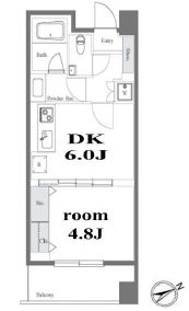 グレンパーク西麻布 402 間取り図