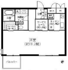 白金台アルビラ 102 間取り図