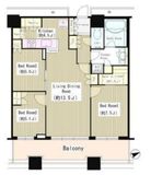 芝浦アイランド ケープタワー 35階 間取り図