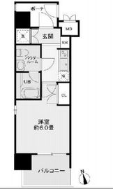 レジディア新宿御苑 901 間取り図