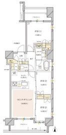 ブランズ錦糸町 7階 間取り図