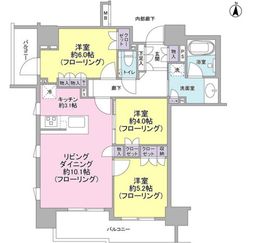 ブランズ錦糸町 2階 間取り図