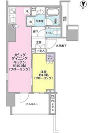 ブランズ錦糸町 2階 間取り図