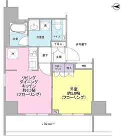 ブランズ錦糸町 2階 間取り図