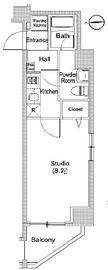 ザ・パールレジデンス芝公園 204 間取り図