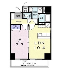 小網町倶楽部 201 間取り図