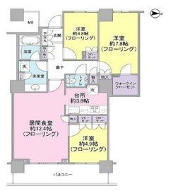 イーストコモンズ清澄白河セントラルタワー 25階 間取り図