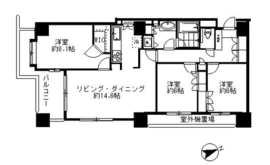 ソプラタワー 8階 間取り図