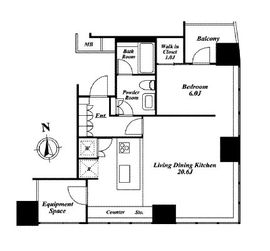 グランドメゾン西麻布 4階 間取り図