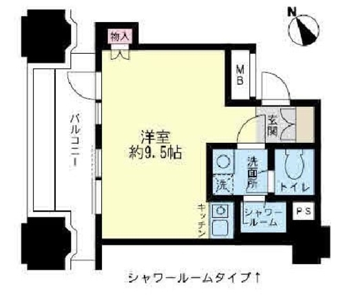 ルネ新宿御苑タワー 901 間取り図