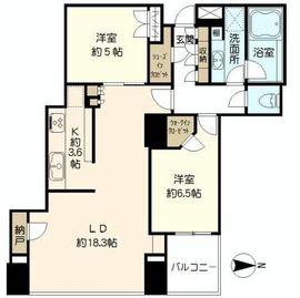 シティタワーズ豊洲ザ・ツイン ノースタワー 42階 間取り図