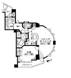 グランシティ三田三ノ橋 2階 間取り図