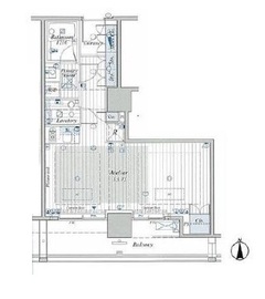 アクシア麻布 5階 間取り図